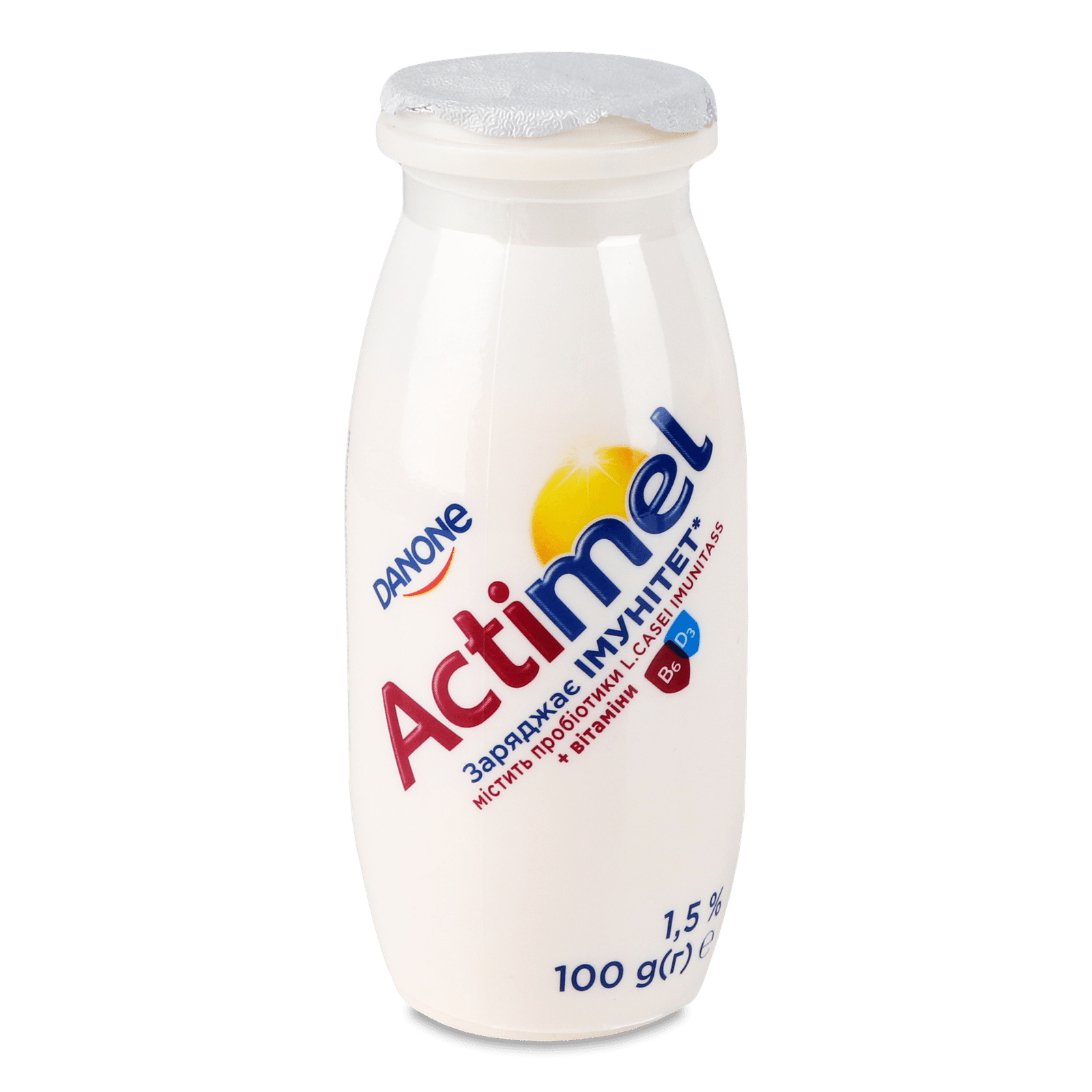 Продукт кисломолочний Actimel солодкий 1,5% пляшка - 1