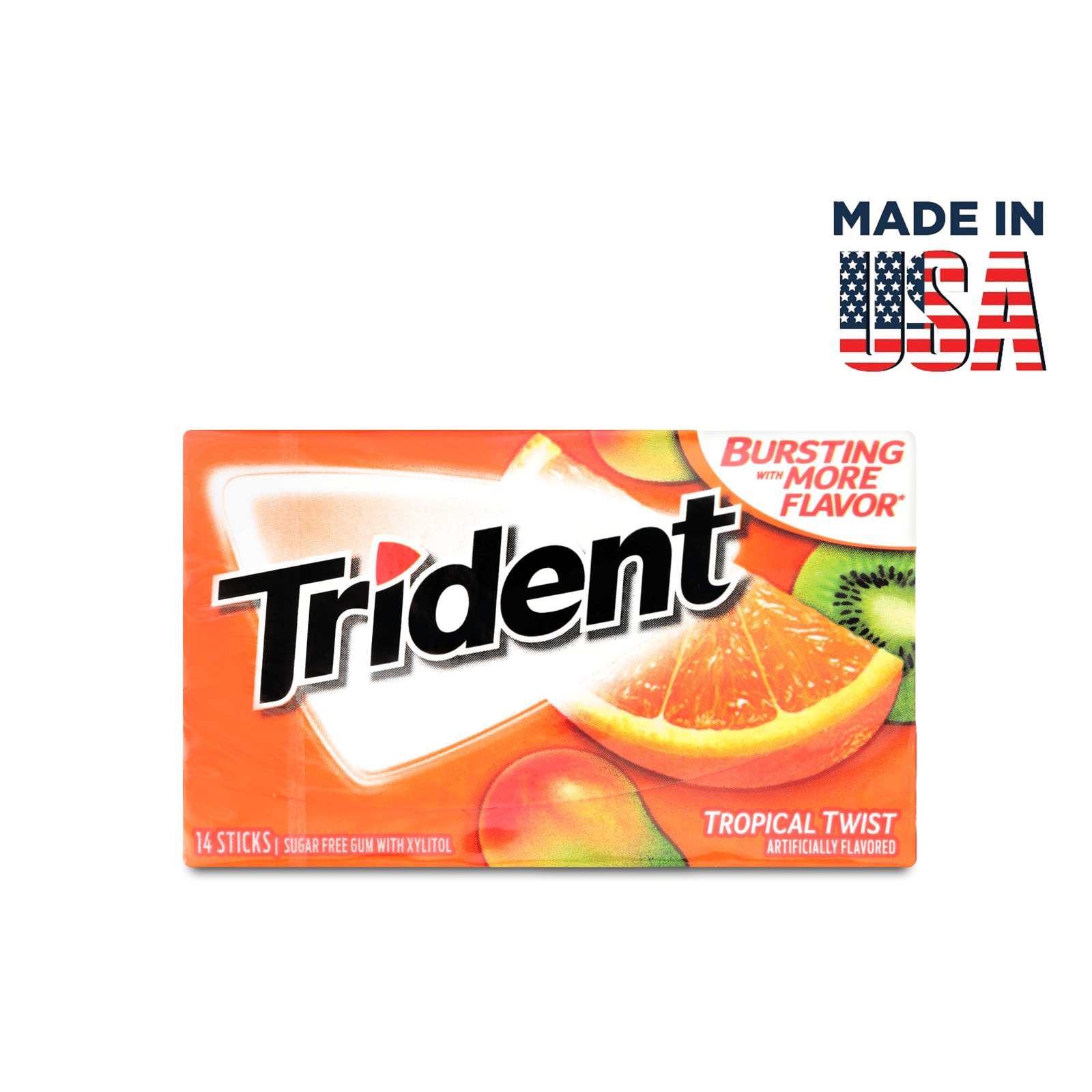 Гумка жувальна Trident тропічний смак - 1