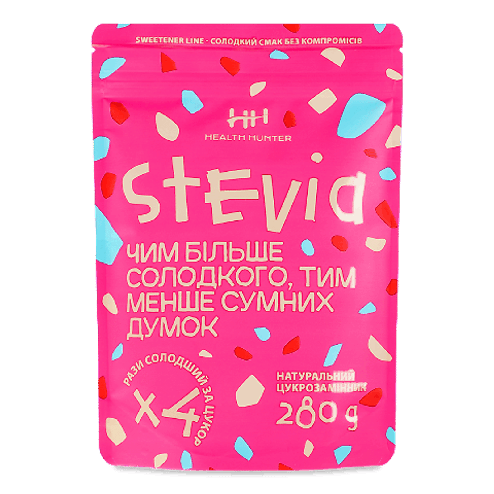 Цукрозамінник Health Hunter Stevia натуральний х4 - 1