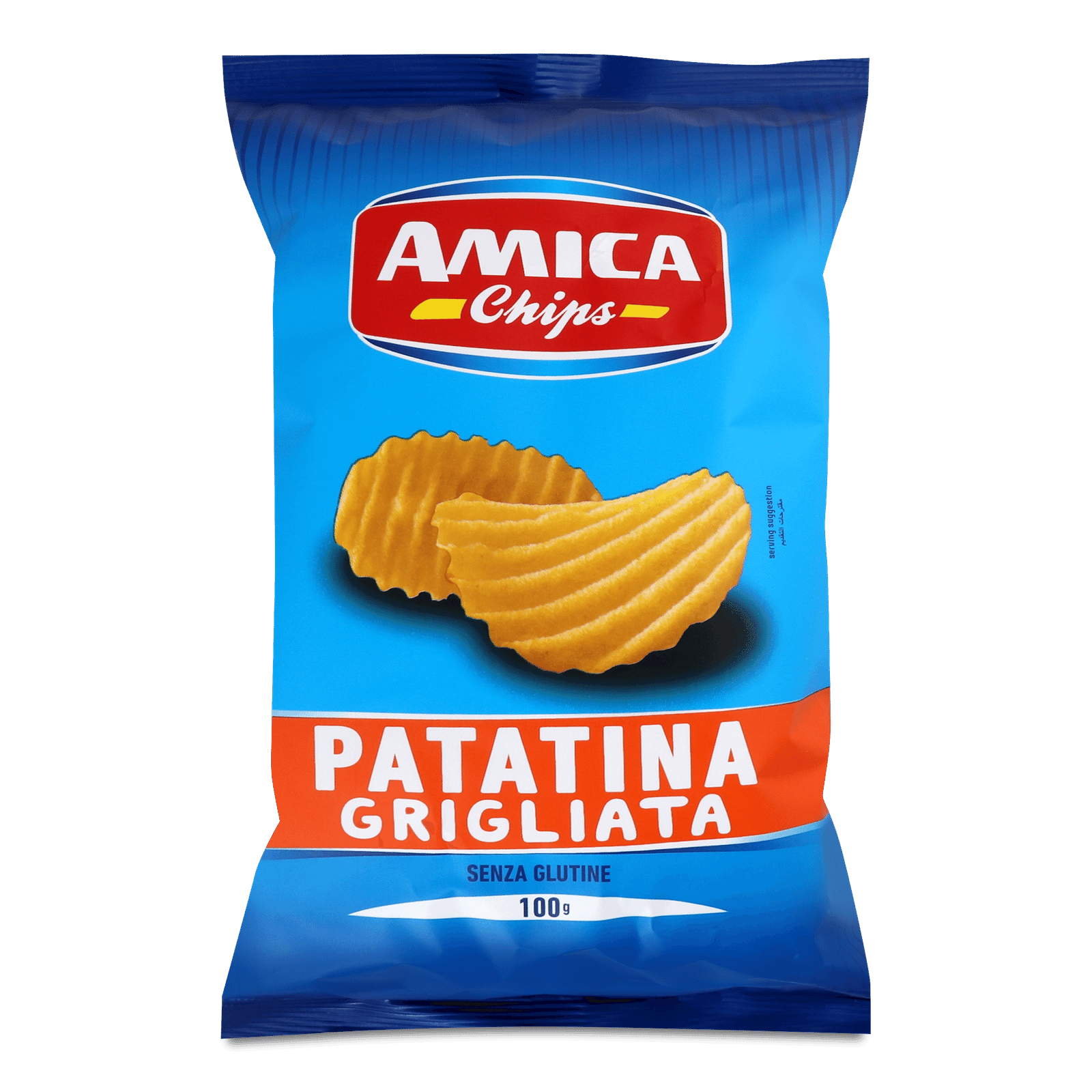 Чипси Amica картопляні рифлені з сіллю - 1