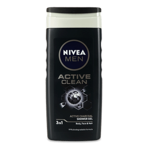 Гель для душу Nivea Men Active Clean 3в1