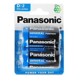 Батарейки Panasonic General Purpose D R20