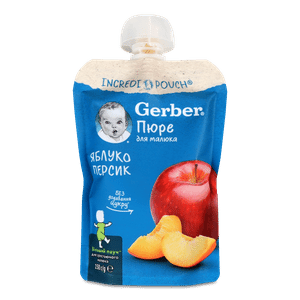 Пюре Gerber яблуко-персик