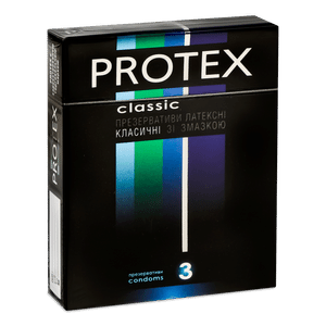 Презервативи Protex класичні зі змазкою