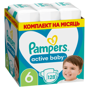 Підгузки Pampers Active Baby 6 (13-18 кг)