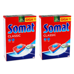 Разом дешевше Somat Classic Таблетки 100 шт+100 шт