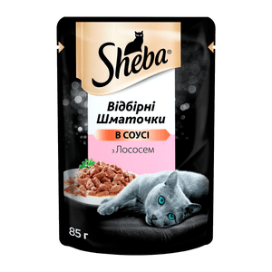 Корм для котів Sheba Black&Gold з лососем в соусі