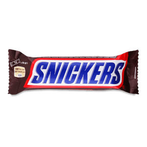 Батончик Snickers з арахісом у молочному шоколаді
