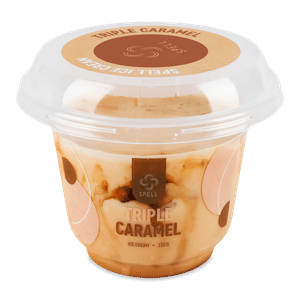 Морозиво Spell Triple Caramel з молочним шоколадом та шматочками солоної карамелі