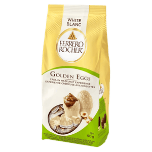 Цукерки Ferrero Rocher Golden Eggs з фундуком з білого шоколаду