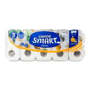 Папір туалетний Choose Smart Essential ромашка 3-шаровий