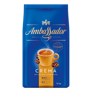 Кава зернова Ambassador Crema натуральна смажена