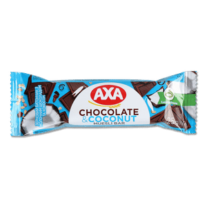 Батончик AXA зерновий з молочним шоколадом і кокосом