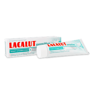 Паста зубна Lacalut Sensitive «Захист чутливих зубів & дбайливе відбілювання»