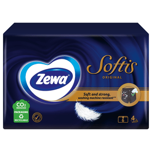 Хусточки носові Zewa Softis Original 4-шарові