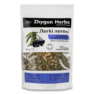 Чай трав’яний «Лавка традицій» Zhygun Herbs «Легкі легені» бузина та евкаліпт