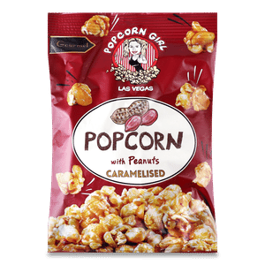 Попкорн Popcorn Girl карамелізований з арахісом