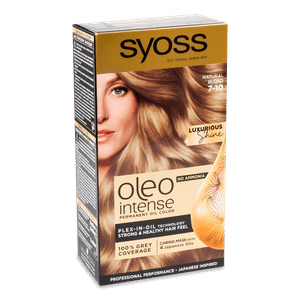 Фарба для волосся Syoss Oleo Intense 7-10 «Натуральний світло-русявий»