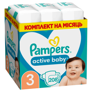 Підгузки Pampers Active Baby 3 (6-10 кг)