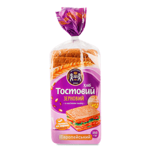 Хліб «Кулиничі» «Європейський» тостовий зерновий