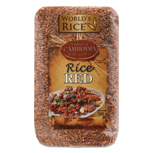 Рис World's rice червоний
