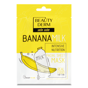 Маска Beauty Derm банан-молоко тканинна