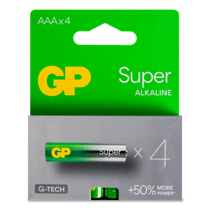 Батарейки GP Super Alkaline G-Tech AAА LR03