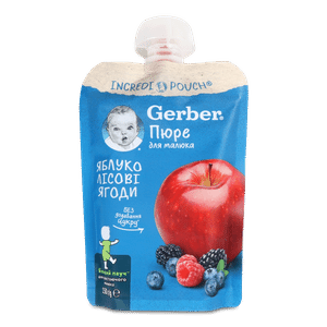 Пюре Gerber яблуко-лісові ягоди