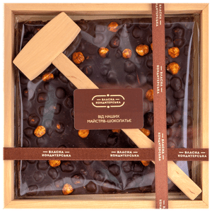 Шоколад чорний з карамелізованим фундуком