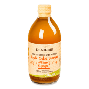 Оцет De Nigris яблучний з медом і імбиром органічний