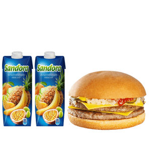 Разом смачніше «Чізбургер курячий та cік Сандора»