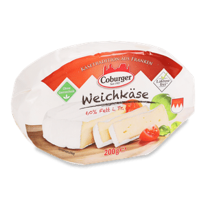 Сир з коров'ячого молока Coburger Weichkase 60%