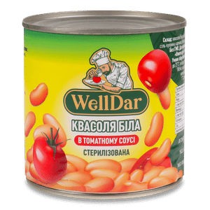 Квасоля біла WellDar в томатному соусі стерилізована