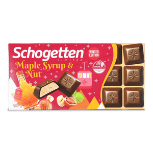 Шоколад молочний Schogetten кленовий сироп-фундук
