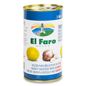 Оливки El Faro фаршировані часником
