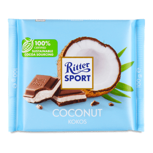 Шоколад молочний Ritter Sport з кокосово-молочним кремом