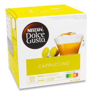 Напій кавовий Dolce Gusto капучіно 8 кавових + 8 молочних капсул