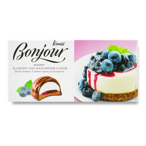 Десерт Bonjour зі смаком чорниці та маскарпоне