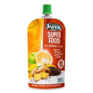 Смузі Jaffa Super Food банан-яблуко-апельсин-імбир-чіа