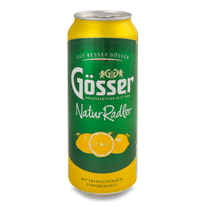 Напій на основі пива Gosser Natur Radler Zitrone з/б