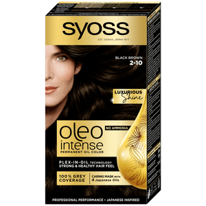 Фарба для волосся Syoss Oleo Intense 2-10 «Чорно-каштановий»