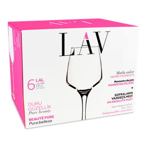 Набір келихів для червогого вина LAV Lal 6*330мл