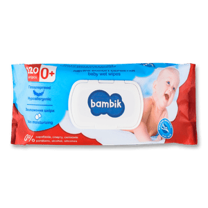 Серветки вологі Bambik для дітей з вівсяним молочком