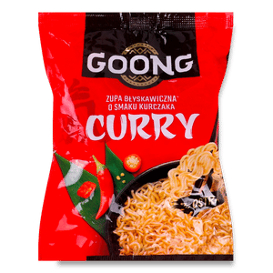 Локшина швидкого приготування Goong зі смаком курки та каррі