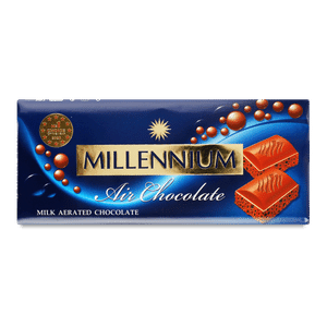 Шоколад молочний Millennium пористий