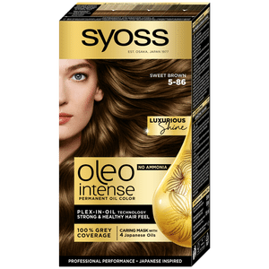 Фарба для волосся Syoss Oleo Intense 5-86 «Карамельно-каштановий»