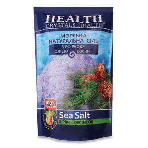 Сіль для ванни морська Crystals Health з ефірною олією сосни