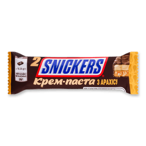 Батончик Snickers з арахісовим маслом
