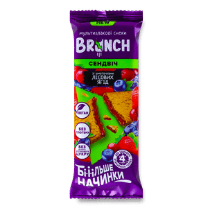 Сендвіч Brunch зі шматочками лісових ягід