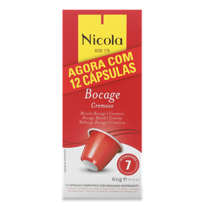 Кава мелена Nicola Bocage 12 капсул